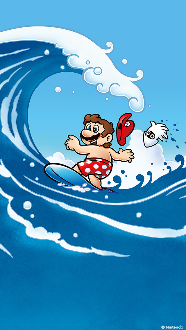 my.nintendo.com/Wallpaper - Surfing Mario/Summer_2021_SurfMario2021_640x1136.jpg